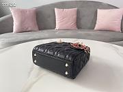 DIOR MINI AMOUR MY ABCDIOR LADY BAG BLACK M0505 SIZE 17 CM - 3