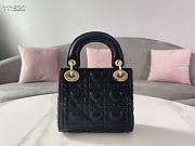 DIOR MINI AMOUR MY ABCDIOR LADY BAG BLACK M0505 SIZE 17 CM - 4
