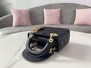 DIOR MINI AMOUR MY ABCDIOR LADY BAG BLACK M0505 SIZE 17 CM - 5