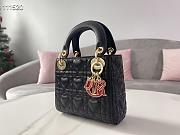 DIOR MINI AMOUR MY ABCDIOR LADY BAG BLACK M0505 SIZE 17 CM - 6