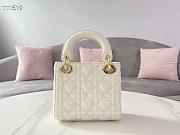 DIOR MINI AMOUR MY ABCDIOR LADY BAG WHITE M0505 SIZE 17 CM - 4