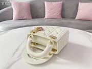 DIOR MINI AMOUR MY ABCDIOR LADY BAG WHITE M0505 SIZE 17 CM - 6