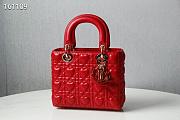 DIOR AMOUR MY ABCDIOR LADY BAG RED M0538 SIZE 20 CM - 2