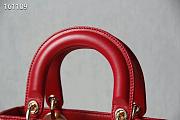DIOR AMOUR MY ABCDIOR LADY BAG RED M0538 SIZE 20 CM - 3
