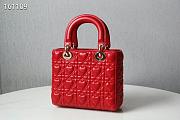 DIOR AMOUR MY ABCDIOR LADY BAG RED M0538 SIZE 20 CM - 5