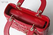 DIOR AMOUR MY ABCDIOR LADY BAG RED M0538 SIZE 20 CM - 6