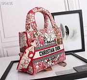 DIOR MEDIUM LADY D-LITE BAG M0565 SIZE 24 CM - 3