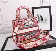 DIOR MEDIUM LADY D-LITE BAG M0565 SIZE 24 CM - 4