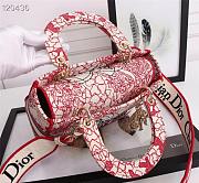 DIOR MEDIUM LADY D-LITE BAG M0565 SIZE 24 CM - 6