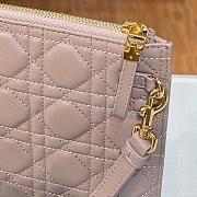 DIOR LARGE CARO DAILY POUCH WARM TAUPE S5086 SIZE 30 CM - 2