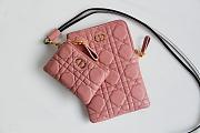 DIOR CARO MULTIFUNCTIONAL POUCH DEEP NUDE S5036 SIZE 18.5 CM - 1