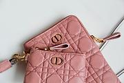 DIOR CARO MULTIFUNCTIONAL POUCH DEEP NUDE S5036 SIZE 18.5 CM - 2