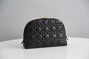 DIOR CARO BEAUTY POUCH BLACK S5047 SIZE 23 CM - 6
