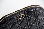 DIOR CARO BEAUTY POUCH BLACK S5047 SIZE 23 CM - 2