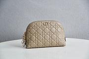 DIOR CARO BEAUTY POUCH BEIGE S5047 SIZE 23 CM - 1