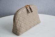 DIOR CARO BEAUTY POUCH BEIGE S5047 SIZE 23 CM - 2