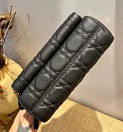 DIOR CARO DOUBLE POUCH BLACK S5037 SIZE 19 CM - 2