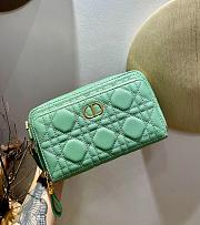 DIOR CARO DOUBLE POUCH LIGHT GREEN S5037 SIZE 19 CM - 2