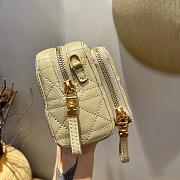DIOR CARO DOUBLE POUCH BEIGE S5037 SIZE 19 CM - 6