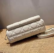 DIOR CARO DOUBLE POUCH WHITE S5037 SIZE 19 CM - 6
