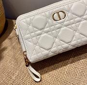 DIOR CARO DOUBLE POUCH WHITE S5037 SIZE 19 CM - 5