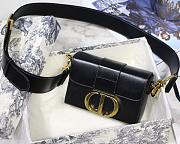 DIOR 30 MONTAIGNE BOX BAG BLACK M9204 SIZE 17.5 CM - 1