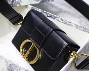 DIOR 30 MONTAIGNE BOX BAG BLACK M9204 SIZE 17.5 CM - 6