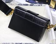 DIOR 30 MONTAIGNE BOX BAG BLACK M9204 SIZE 17.5 CM - 5