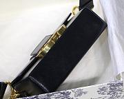 DIOR 30 MONTAIGNE BOX BAG BLACK M9204 SIZE 17.5 CM - 4