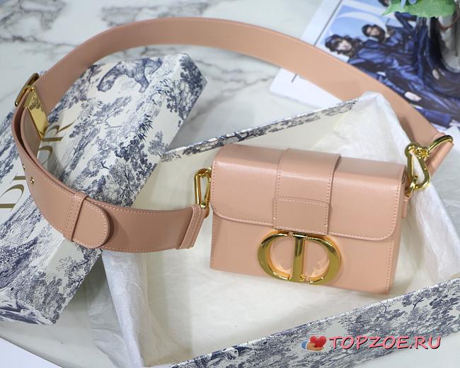 DIOR 30 MONTAIGNE BOX BAG NUDE PINK M9204 SIZE 17.5 CM - 1