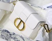 DIOR 30 MONTAIGNE BOX BAG WHITE M9204 SIZE 17.5 CM - 5