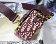 DIOR 30 MONTAIGNE BOX BAG RED OBLIQUE M9204 SIZE 17.5 CM - 5