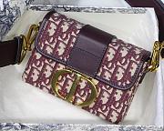 DIOR 30 MONTAIGNE BOX BAG RED OBLIQUE M9204 SIZE 17.5 CM - 4