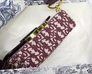 DIOR 30 MONTAIGNE BOX BAG RED OBLIQUE M9204 SIZE 17.5 CM - 3