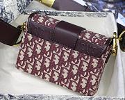 DIOR 30 MONTAIGNE BOX BAG RED OBLIQUE M9204 SIZE 17.5 CM - 2