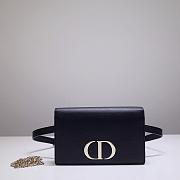 DIOR 2-IN-1 30 MONTAIGNE POUCH BLACK S2086 SIZE 19 CM - 1