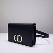 DIOR 2-IN-1 30 MONTAIGNE POUCH BLACK S2086 SIZE 19 CM - 6