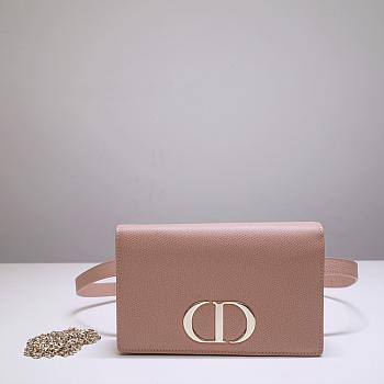 DIOR 2-IN-1 30 MONTAIGNE POUCH NUDE PINK S2086 SIZE 19 CM