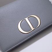 DIOR 2-IN-1 30 MONTAIGNE POUCH GRAY S2086 SIZE 19 CM - 2