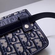 DIOR 2-IN-1 30 MONTAIGNE POUCH BLUE OBLIQUE S2086 SIZE 19 CM - 4