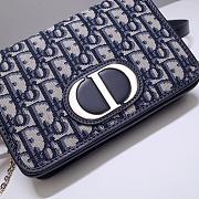 DIOR 2-IN-1 30 MONTAIGNE POUCH BLUE OBLIQUE S2086 SIZE 19 CM - 3