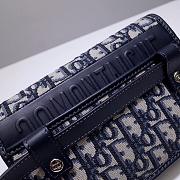 DIOR 2-IN-1 30 MONTAIGNE POUCH BLUE OBLIQUE S2086 SIZE 19 CM - 2