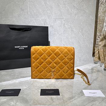 YSL BECKY MINI BAG CARAMEL 629246 SIZE 25 CM