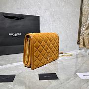YSL BECKY MINI BAG CARAMEL 629246 SIZE 25 CM - 6