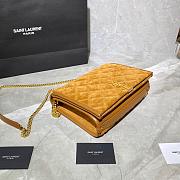YSL BECKY MINI BAG CARAMEL 629246 SIZE 25 CM - 3