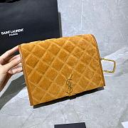YSL BECKY MINI BAG CARAMEL 629246 SIZE 25 CM - 4