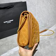 YSL BECKY MINI BAG CARAMEL 629246 SIZE 25 CM - 2