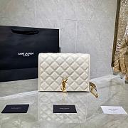 YSL BECKY MINI BAG WHITE 629246 SIZE 25 CM - 1