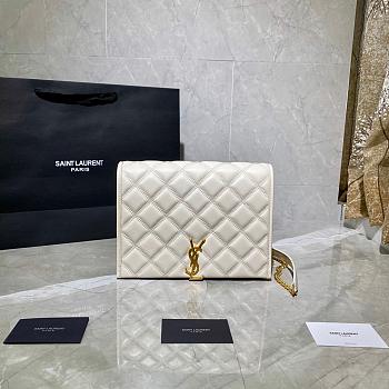 YSL BECKY MINI BAG WHITE 629246 SIZE 25 CM