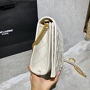 YSL BECKY MINI BAG WHITE 629246 SIZE 25 CM - 6